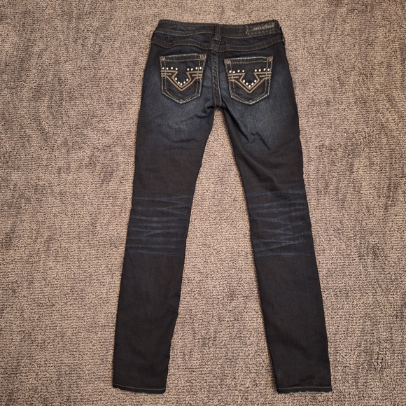 Affliction Black Premium Raquel Jeans Size 24 - Picture 3 of 10